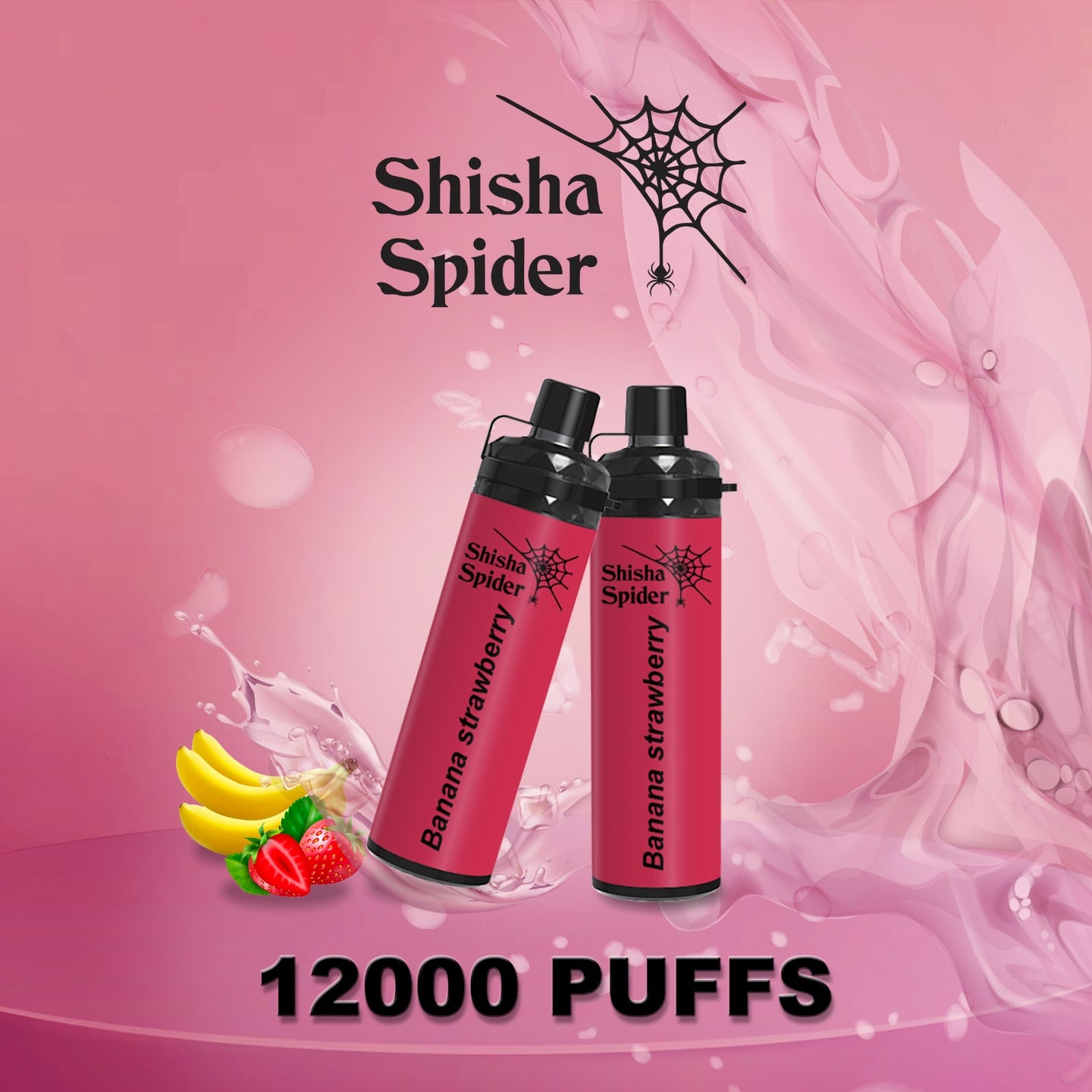 Shisha spider 12000 תות בננה 🍓🍌