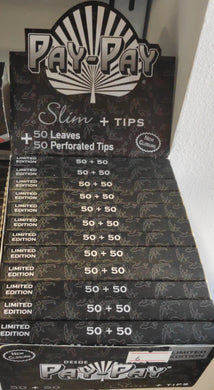 נייר גלגול ופילטר 50+50 יח PAYPAY SLIM